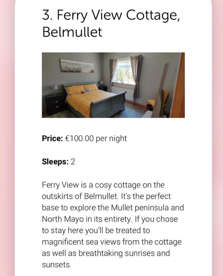 Ferry View Cottage Belmullet Exterior foto